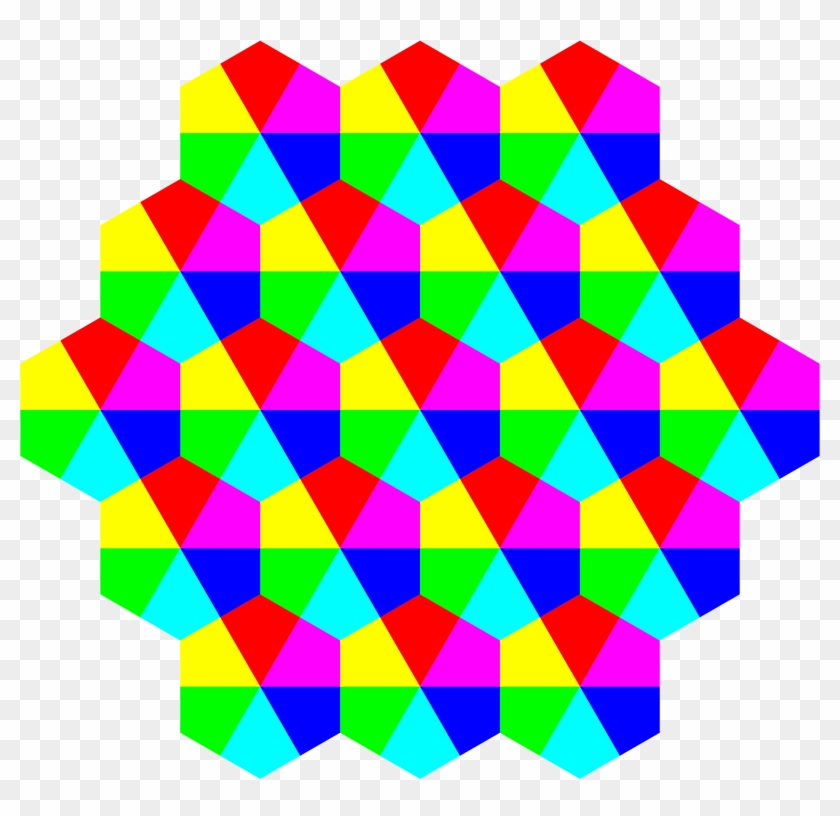 Color Clipart Color Design - Colored Hexagon Png #371368