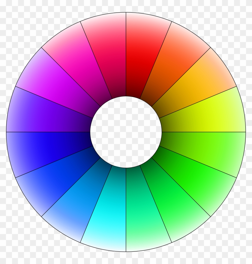 Clipart - Color Wheel 16 Colors #371374