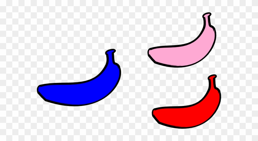 How To Set Use Blue Banana Svg Vector - Colored Bananas Clipart #371397