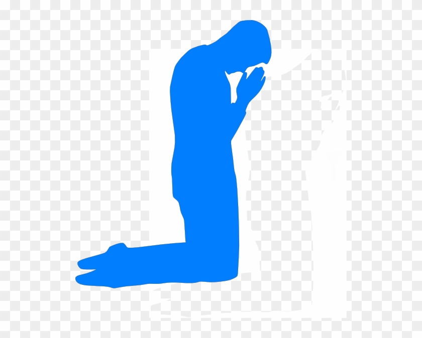 Person Kneeling In Prayer Front View