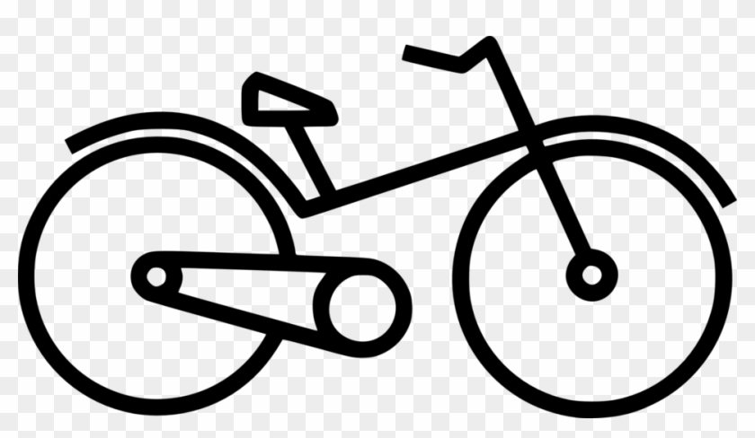 Illustration Of A Bicycle - Things Clipart Black And White #371502