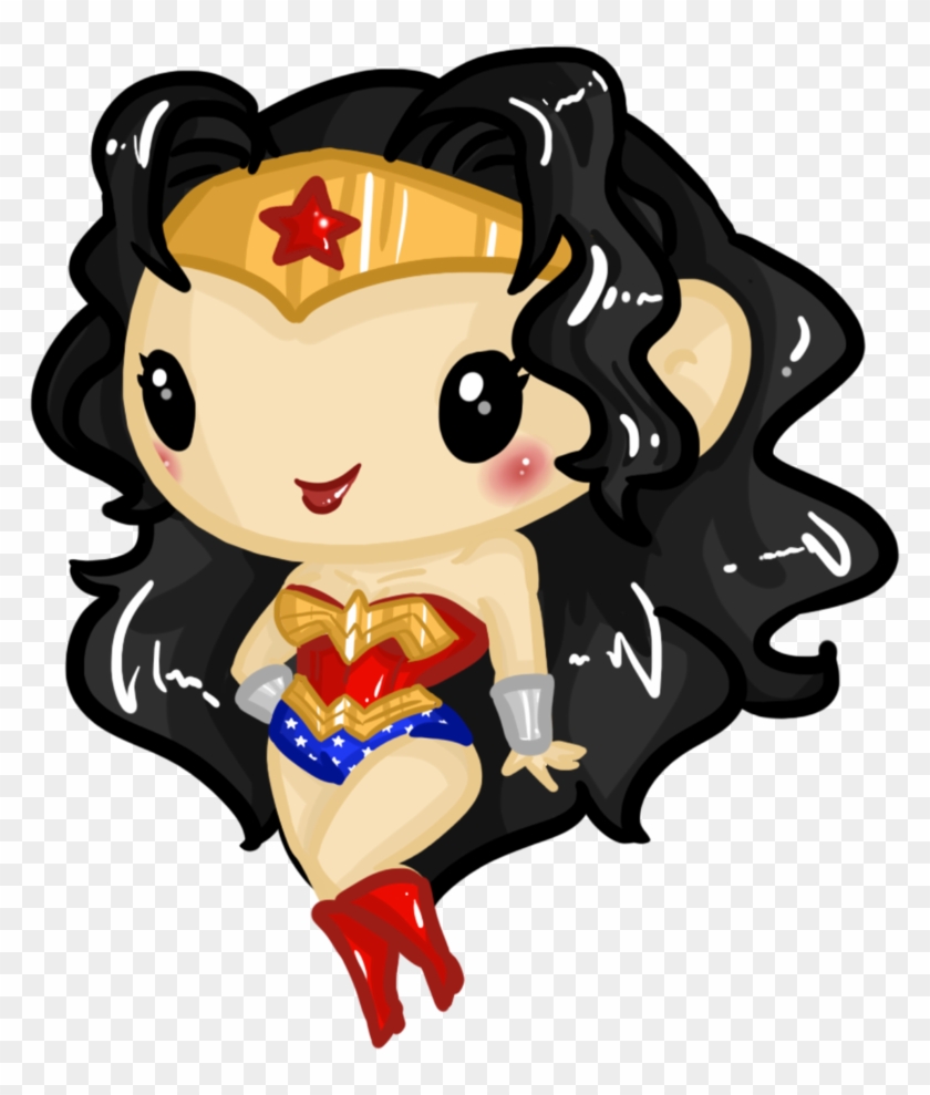 Super Chibis - Wonderwoman Chibi Png #371548