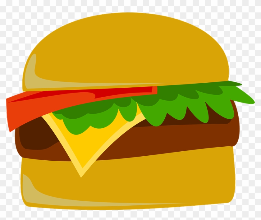 Burger Clip Clip Art At Clker - Cheese Burger Clip Art #371604