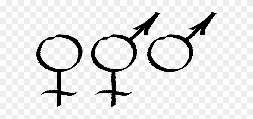 Male Female Symbols Clip Art At Clipart Library - Masculino E Feminino Simbolo Vetor #371630