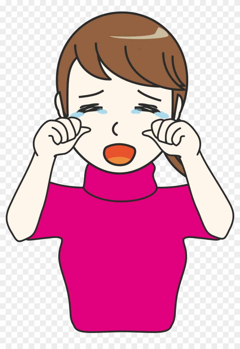 Clipart - Girl Crying Clip Art #371649