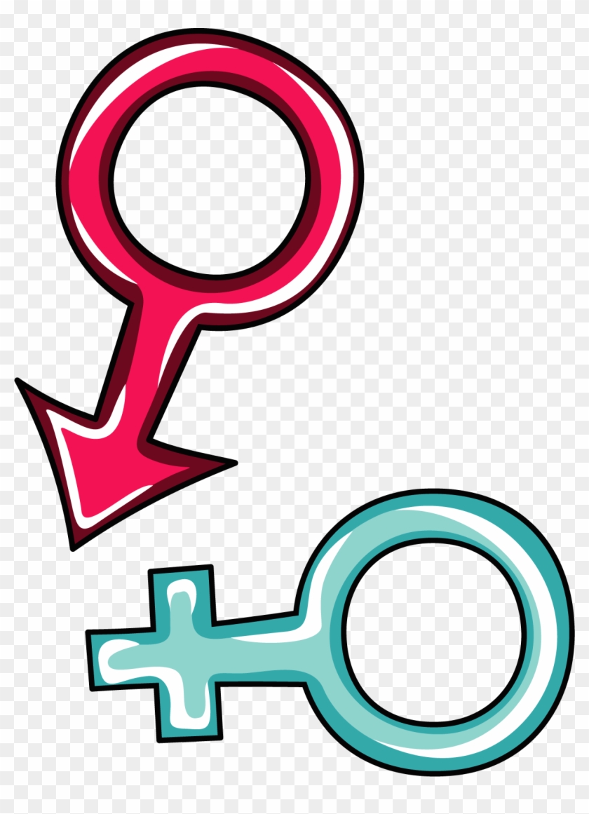 Gender Symbol Male Clip Art - Transparent Background Male Female Png #371655