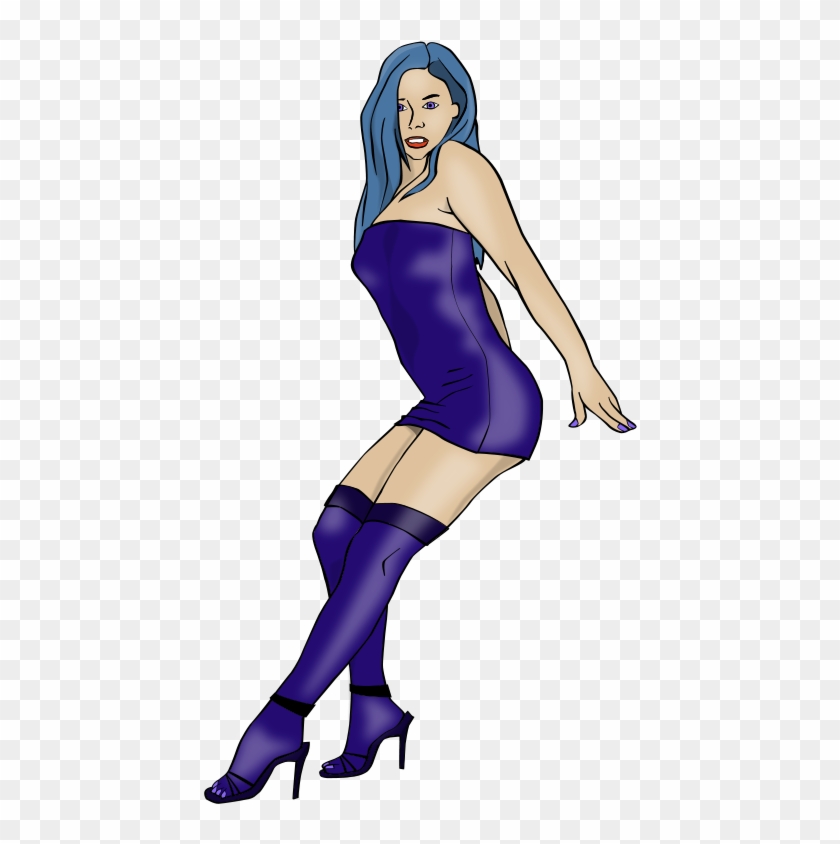 Clip Art Tags - Sexy Blue Girls Png #371709