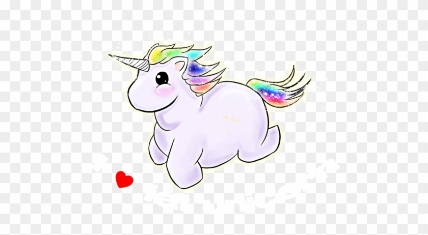 I Love Fat Unicorns - Fat Unicorn Cartoon #371712