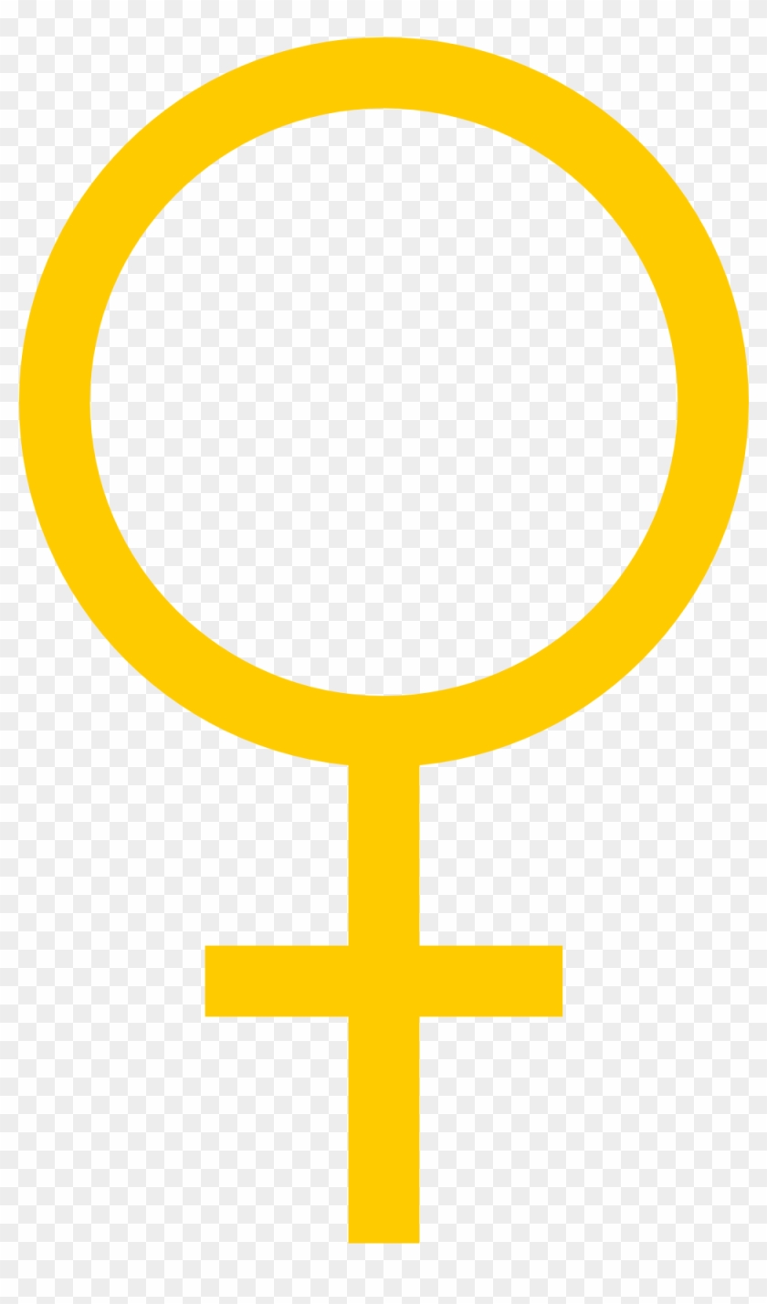 Sign Woman Symbol , Woman - Female Icon Yellow Png #371718