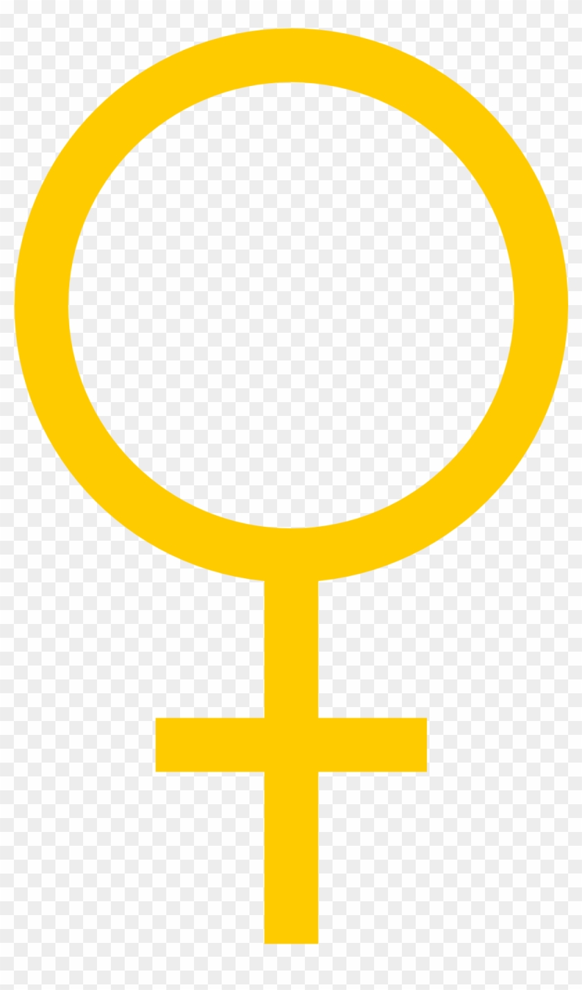 Sign Woman Symbol , Woman - Female Icon Yellow Png #371718