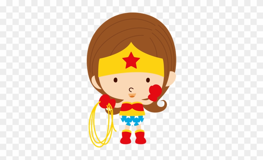 Imágenes De Niños Y Niñas Con Disfraz De Superheroes - Vectores De Mujer Maravilla #371752