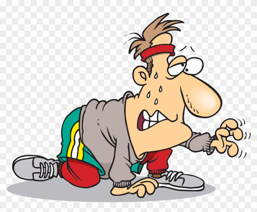Exhausted Runner Clipart - Esforço Fisico #371753