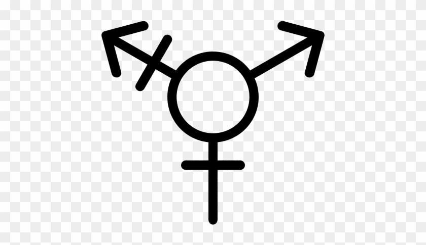 Gender-symbol Transident General Dark Transparent Background - Gender Symbol Transparent #371814