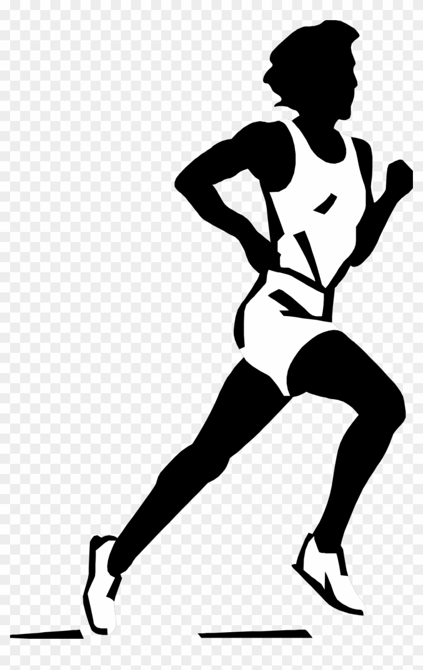 Run Png Black And White Transparent Run Black And White - Runner Black And White #371817