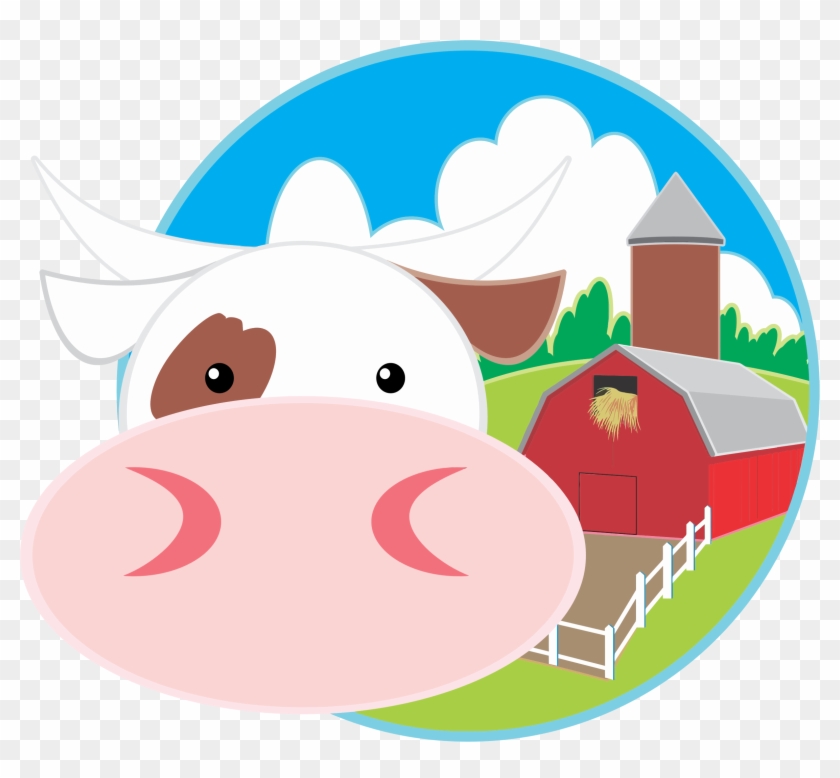 Open Clipart Cow - Bauernhof Scheune Clipart #371821