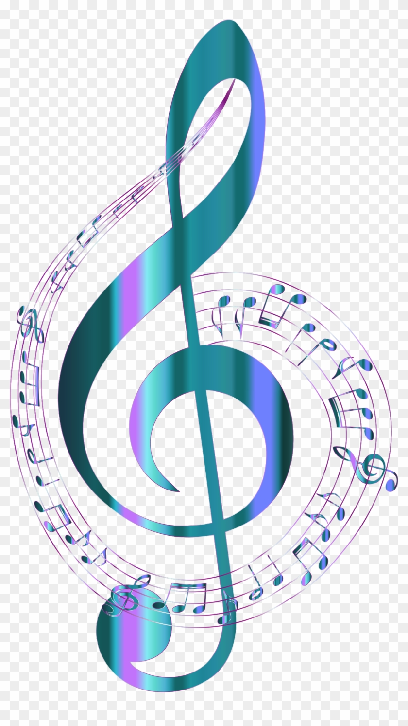 Turquoise Musical Notes Typography No Background By - Music Notes No Background #371873
