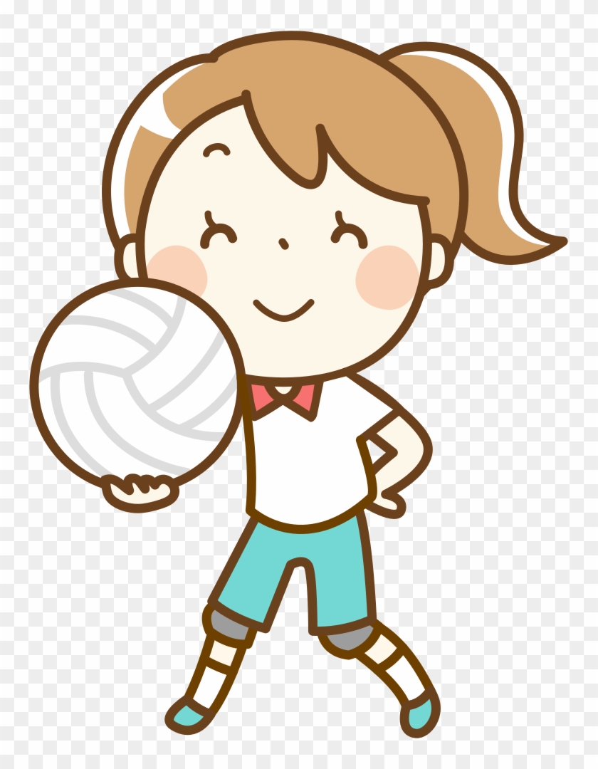 Volleyball Girl Remix - Volleyball Clipart #371874