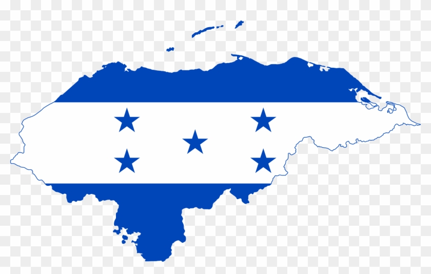 Flag Map Of Honduras Flags 2011 Clip Art Svg Openclipart - Honduras Flag And Map #371887