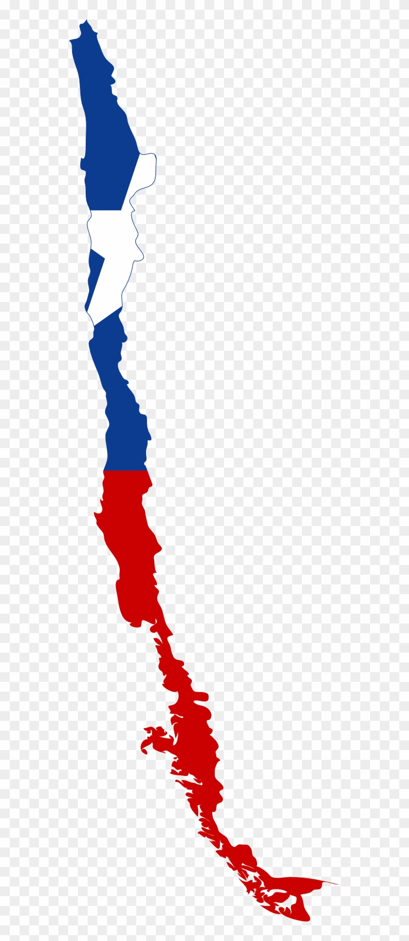Chile Clip Art - Chile Flag On Map #371924