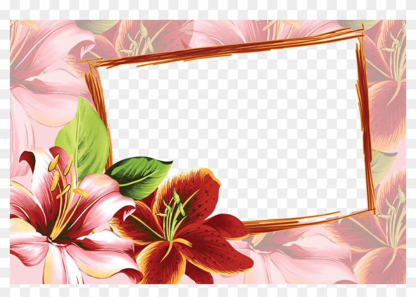 Frame Flowers - Flower Frames Design Png #371927