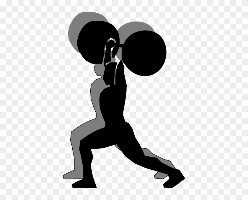 Shadow Lifter Clip Art At Clker - Weight Lifting Cartoon #371941