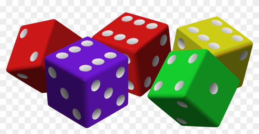 Five Dice 2 Openclipart - Dice Clipart #371966