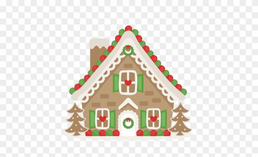 Gingerbread House Svg Scrapbook Cut File Cute Clipart - Christmas Cottage Png #371969