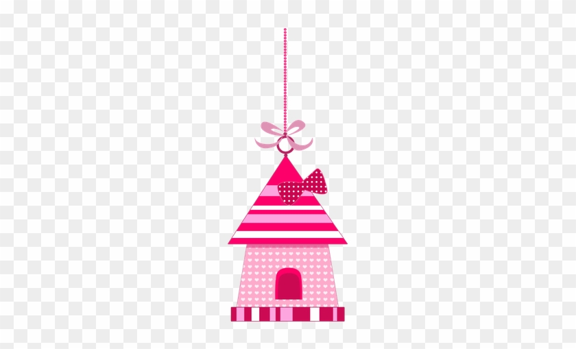 Birdhouse Clip Art - Casinha Da Passarinho Rosa Em Png #371996