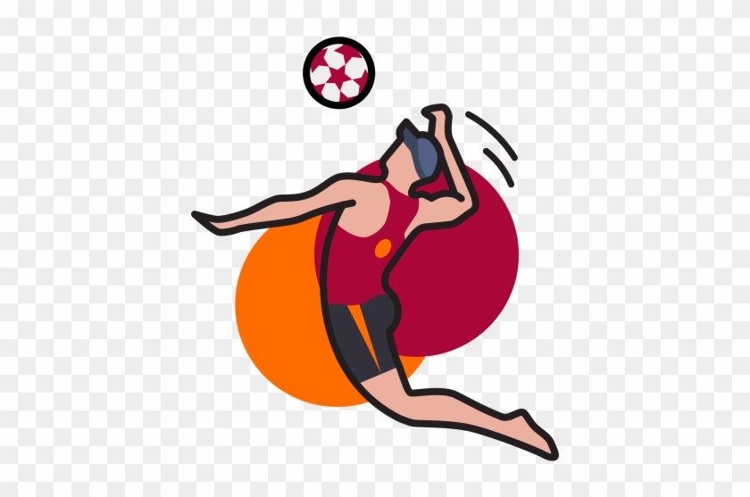 Volley Ball - Volleyball Spiking Png #372048