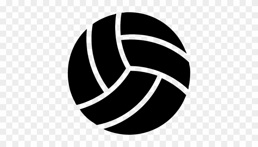 Volleyball Black Ball Vector - Volleyball Backgrounds #372098