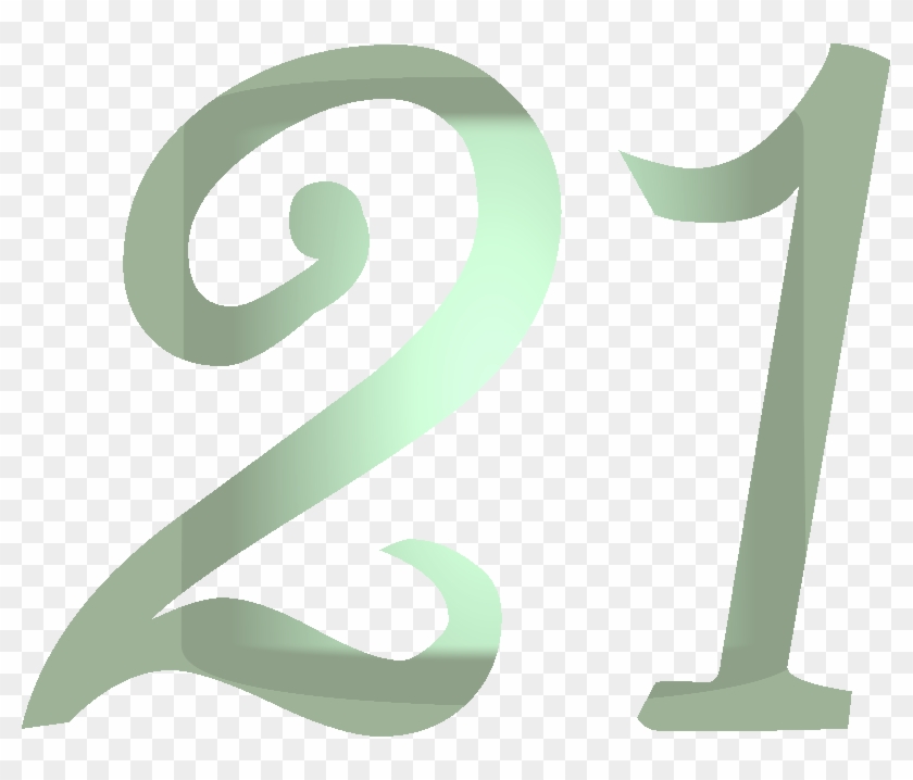 Number - Number 21 Transparent #372104