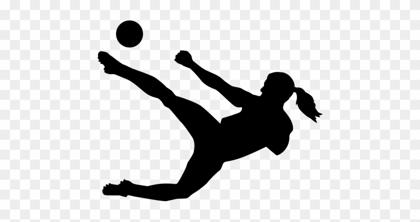 Soccerplayer Woman 24569 - Soccer Player Bicycle Kick #372176