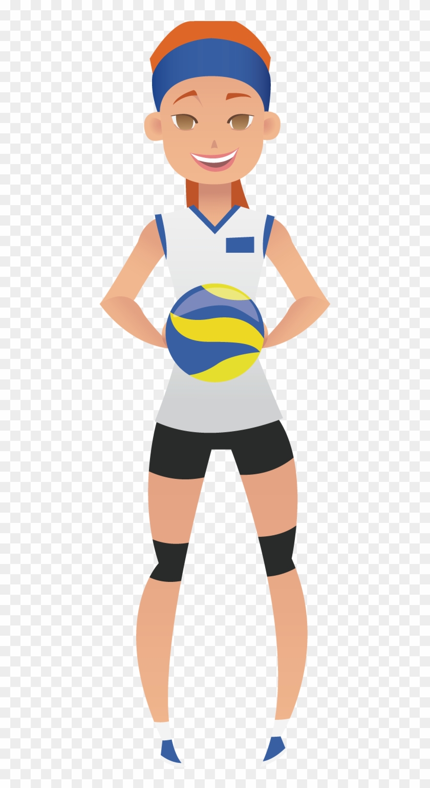 Volleyball Euclidean Vector Illustration - Volleyball Euclidean Vector Illustration #372205