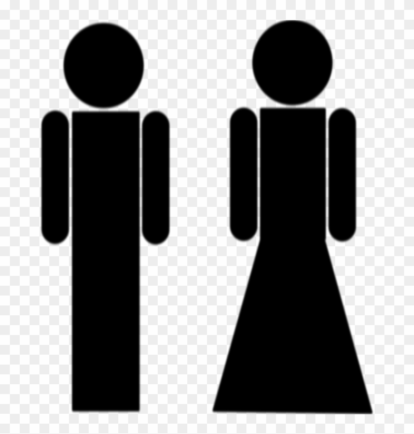 Clipart - Toilet Sign - Female Male Vector Png #372234