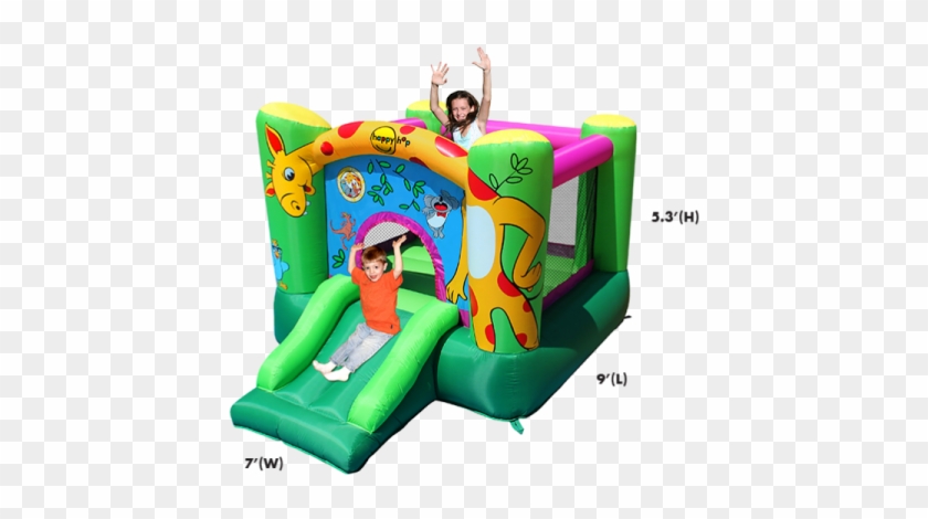 Hot Air Balloon Slide And Hoop Bouncer - Nafukovaci Hrad #372346