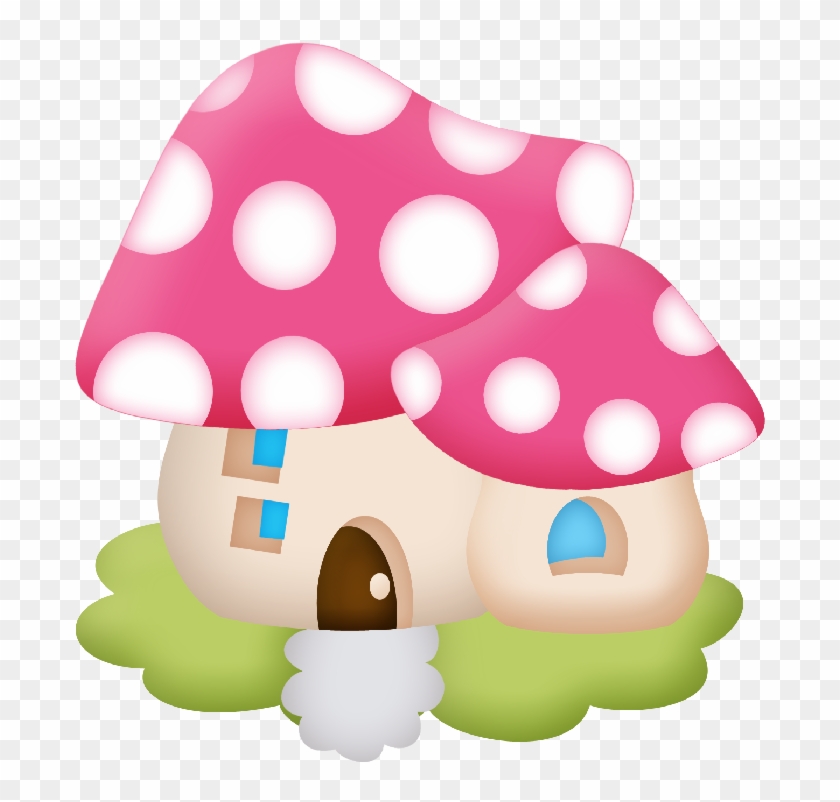 Picasa Web Albums - Pink Mushroom House Clipart #372353