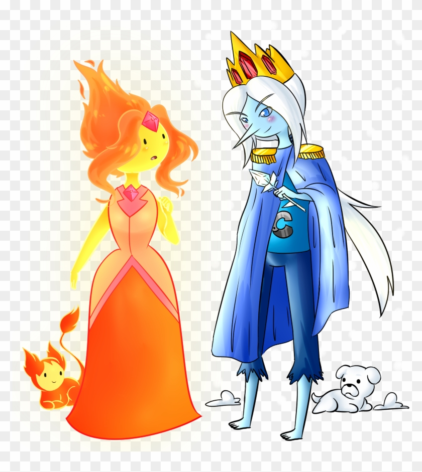 Flame Princess And Ice Prince Finn By Rumay-chian On - Ice King Flame Princess #372501