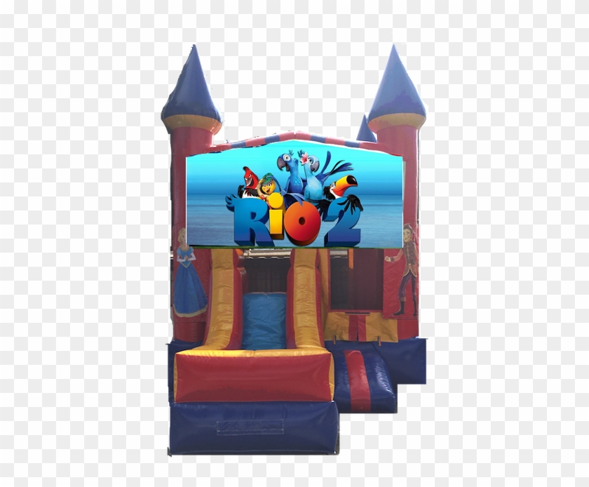 Combo Castle Front Slide Rio 2 $150 - Inflatable #372504