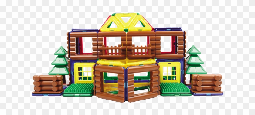 Магнитный Конструктор Magformers Log House Set - Magformers Log House Set Construction Kit - 87 Piece #372529