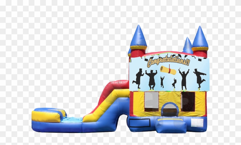 Combo Castle Slide Congratulations $130 - Inflatable #372534