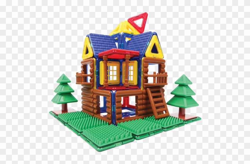 Magformers Log House Set - Magformers Figure Plus, Boy, 6 Piece Set #372559