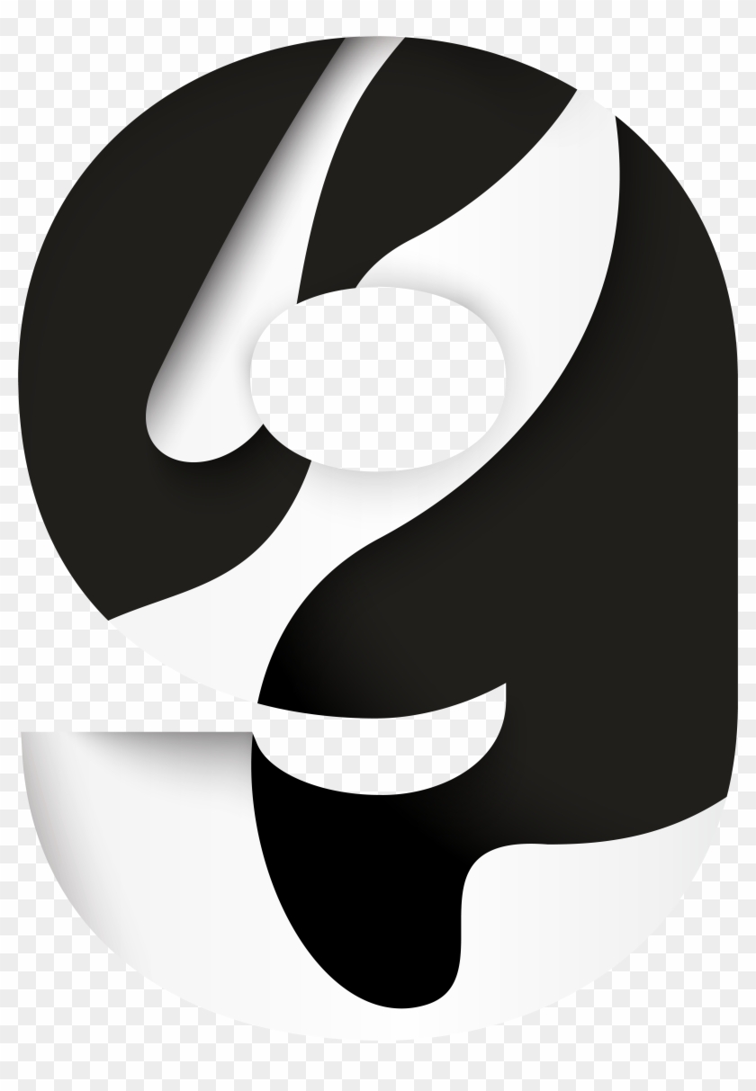 Black And White Font Design Megaphone - Black And White Font Design Megaphone #372672