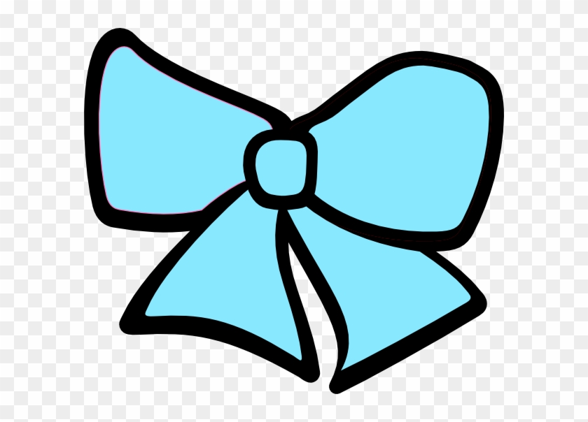 Birth Hair Bow 3 Clip Art At Clker - Blue Cheer Bow Clipart #372627