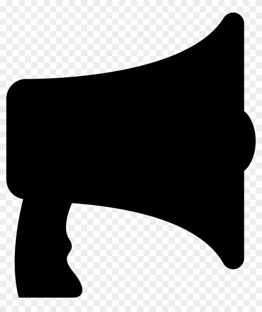 Megaphone Or Speaker Silhouette Svg Png Icon Free Download - Silueta Megafono #372630