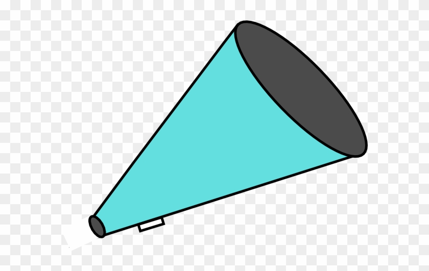 Megaphone Teal Clip Art - Teal Pom Poms Clipart #372634