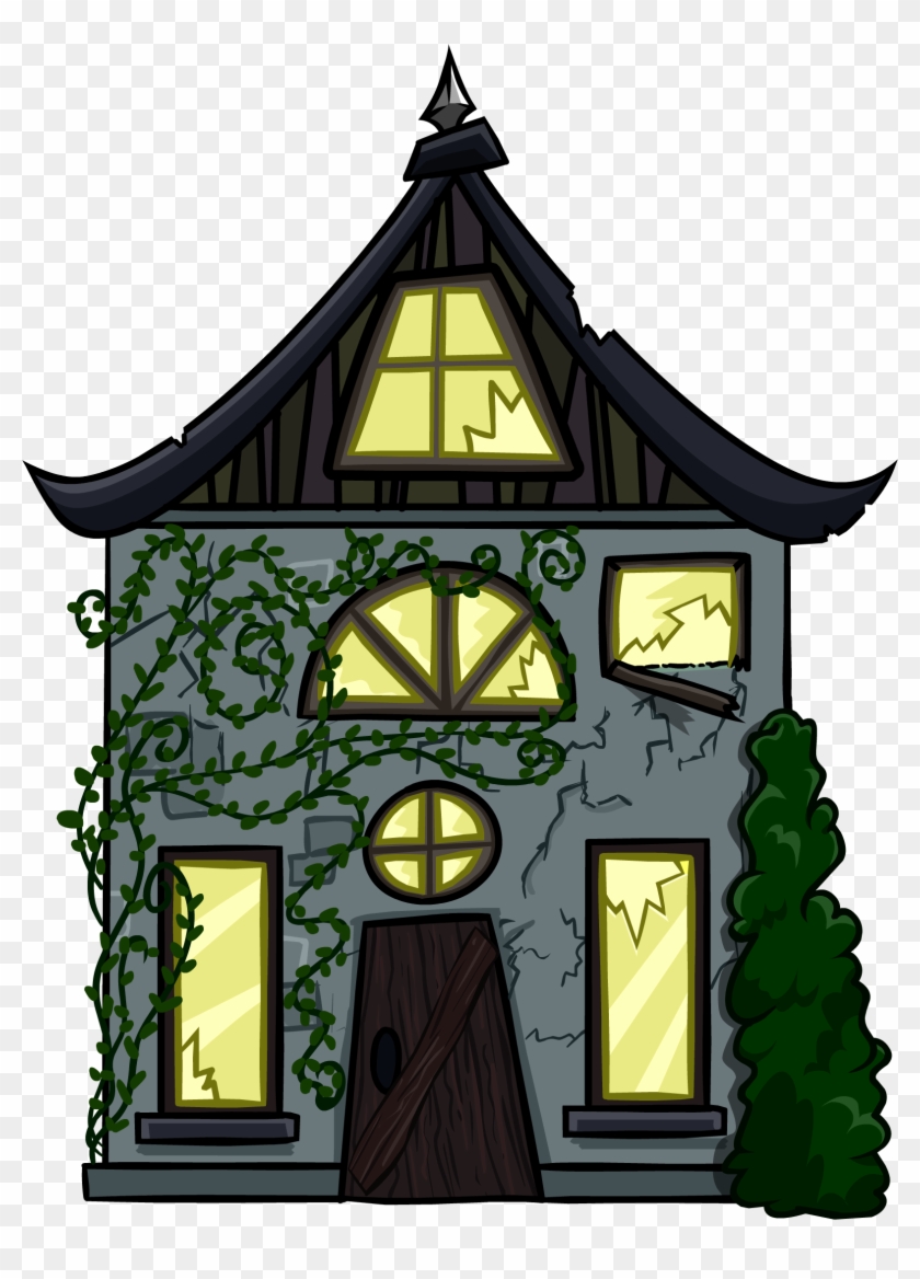 Cottage Clipart Creepy - Club Penguin Building Png #372710