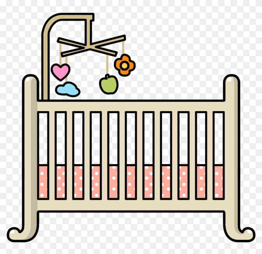 Excellent Clip Art Cot Medium Size - Baby Crib Clipart #372717