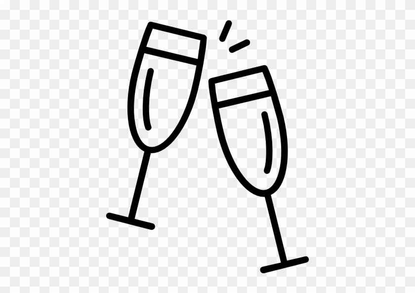 Cheers Free Icon - Champagne Glasses Icon #372863