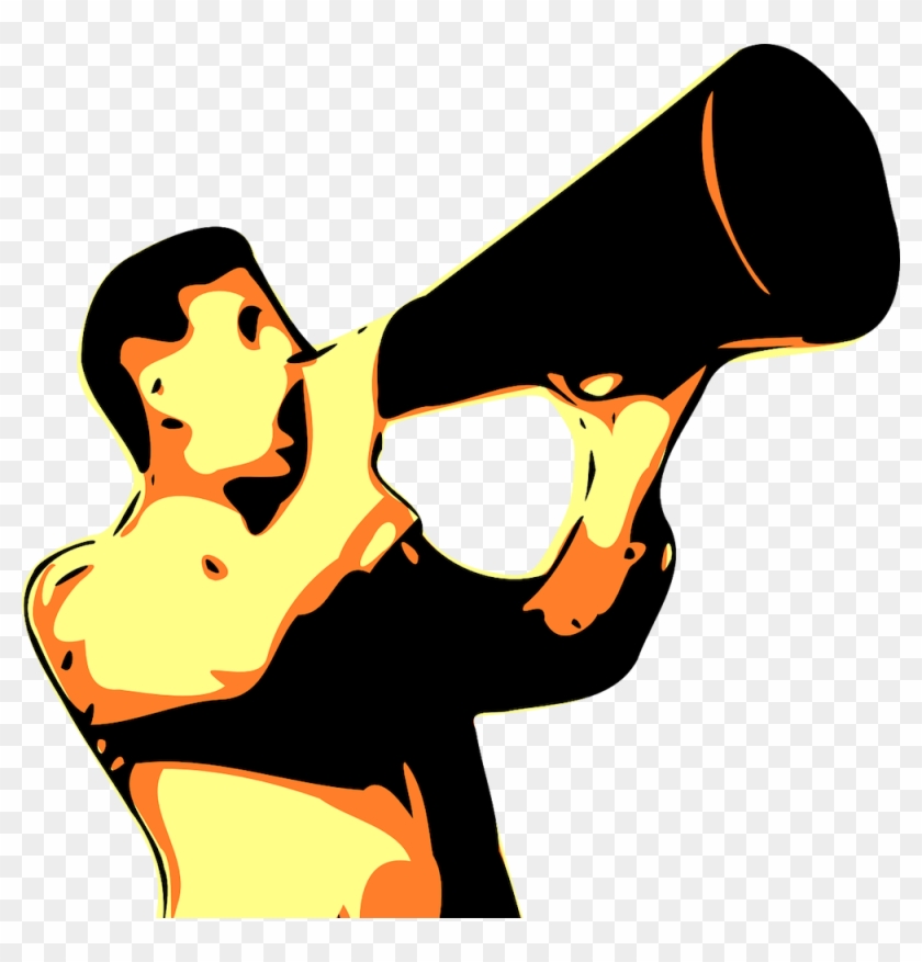 Megaphone - Shout Out Clip Art #372895