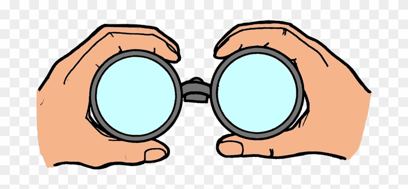 Prospecting - Looking Through Binoculars Clipart #372968